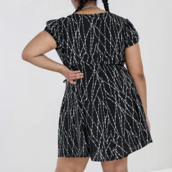 HELL BUNNY BARBED WIRE MINI DRESS 12 HELL BUNNY BARBED WIRE MINI DRESS