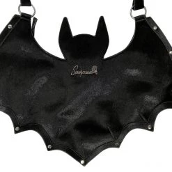Shop Sourpuss SOURPUSS STUDDED BAT BAG