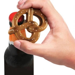 None Homewares BEER PRETZEL BOTTLE OPENER AND CLIP