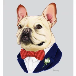 None BERKLEY FRENCH BULLDOG 5X7 PRINT