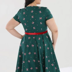 HELL BUNNY BETH 50'S DRESS GREEN Apparel 10 HELL BUNNY BETH 50'S DRESS GREEN Apparel