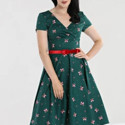 HELL BUNNY BETH 50'S DRESS GREEN Apparel 13 HELL BUNNY BETH 50'S DRESS GREEN Apparel