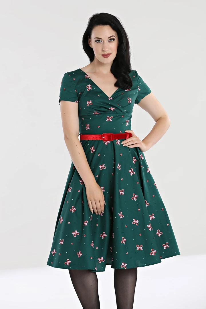 HELL BUNNY BETH 50'S DRESS GREEN Apparel 8 HELL BUNNY BETH 50'S DRESS GREEN Apparel