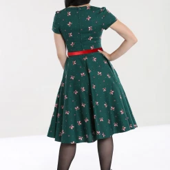 HELL BUNNY BETH 50'S DRESS GREEN Apparel 12 HELL BUNNY BETH 50'S DRESS GREEN Apparel