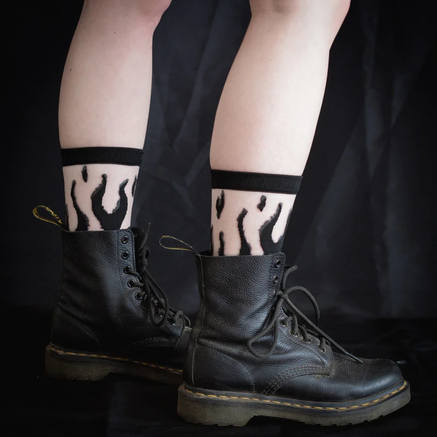 What's New ECTOGASM SHEER FLAME SOCKS BLACK 5 What's New ECTOGASM SHEER FLAME SOCKS BLACK