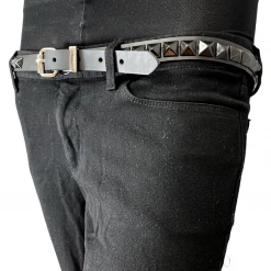 Funk Plus SINGLE ROW BLACK PYRAMID STUD BELT Shop Sour+Plus