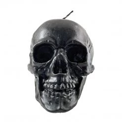 SOURPUSS ANATOMICAL SKULL CANDLE BLACK