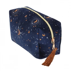 None Lifestyle BLUE CRESCENT MOON TASSELED MAKE UP BAG 6 None Lifestyle BLUE CRESCENT MOON TASSELED MAKE UP BAG