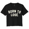 Shop Sour+Plus LUCKY 13 BORN TO LOSE CROP TEE