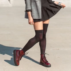 Footwear T.U.K. TUKSKIN BURGUNDY RUB OFF 7 EYE BOOT