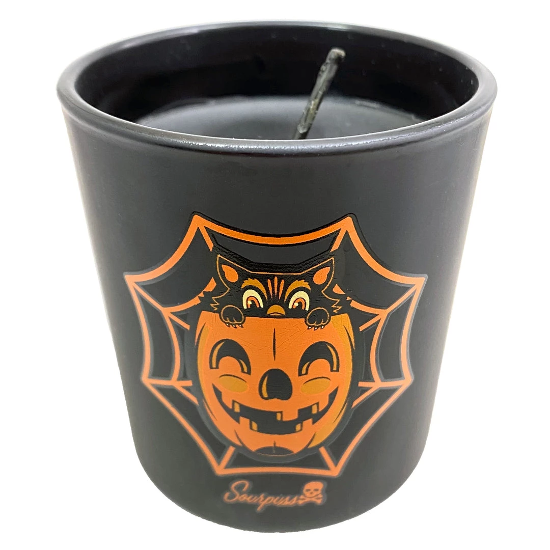 SOURPUSS HALLOWEEN PUMPKIN CAT CANDLE Haunted Homewares 3 SOURPUSS HALLOWEEN PUMPKIN CAT CANDLE Haunted Homewares