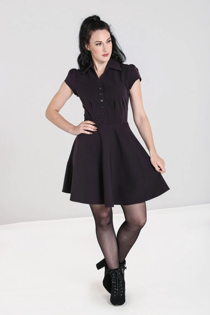 HELL BUNNY CARLIE MINI DRESS PURPLE 7 HELL BUNNY CARLIE MINI DRESS PURPLE