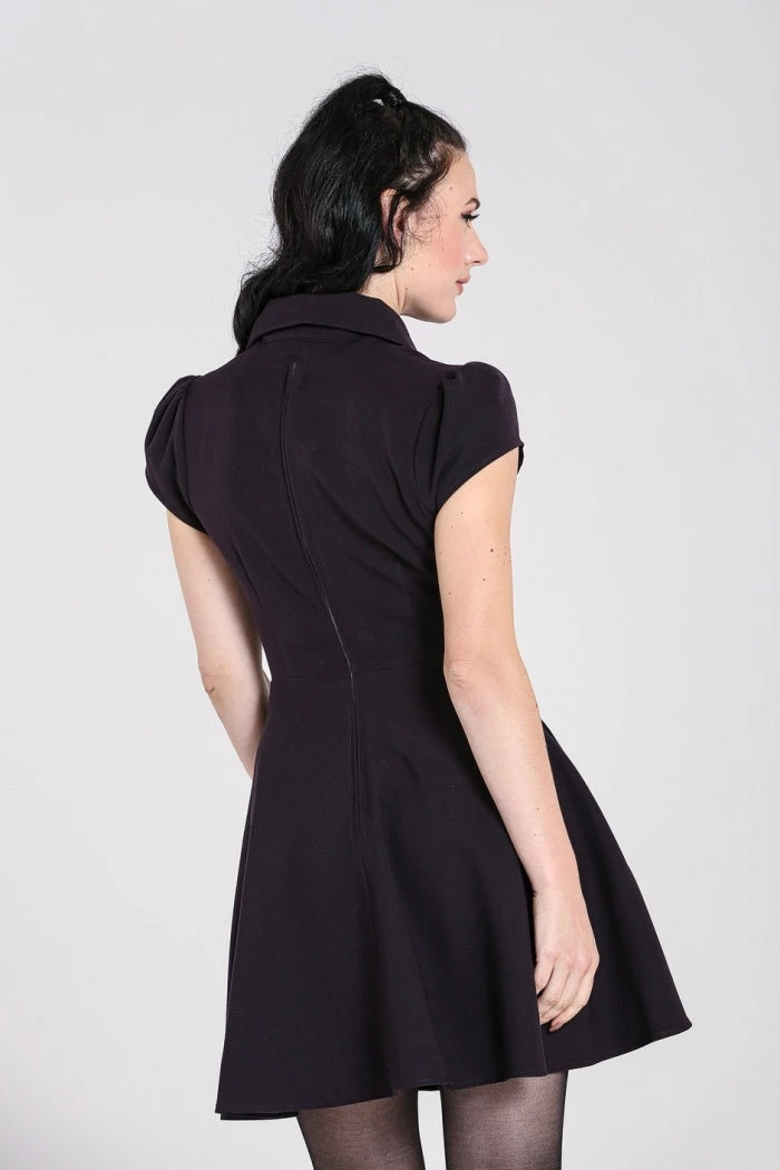 HELL BUNNY CARLIE MINI DRESS PURPLE 8 HELL BUNNY CARLIE MINI DRESS PURPLE