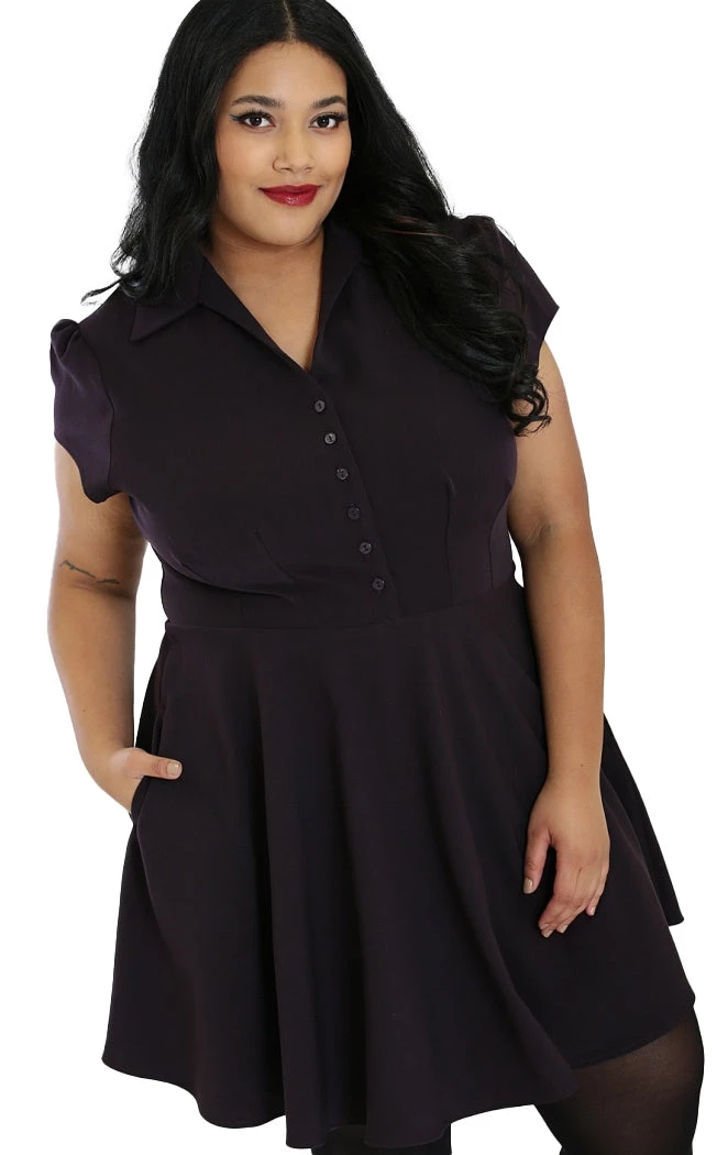 HELL BUNNY CARLIE MINI DRESS PURPLE 3 HELL BUNNY CARLIE MINI DRESS PURPLE