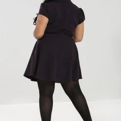 HELL BUNNY CARLIE MINI DRESS PURPLE 10 HELL BUNNY CARLIE MINI DRESS PURPLE