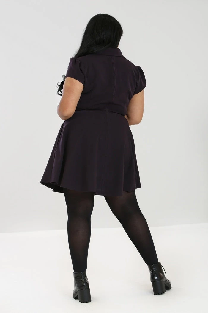 HELL BUNNY CARLIE MINI DRESS PURPLE 5 HELL BUNNY CARLIE MINI DRESS PURPLE