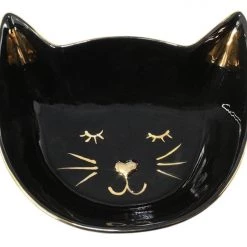 None Homewares BLACK CAT CERAMIC BOWL