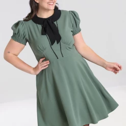 Shop Sour+Plus HELL BUNNY CATHERINE MID DRESS GREEN 13 Shop Sour+Plus HELL BUNNY CATHERINE MID DRESS GREEN