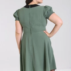 Shop Sour+Plus HELL BUNNY CATHERINE MID DRESS GREEN 15 Shop Sour+Plus HELL BUNNY CATHERINE MID DRESS GREEN