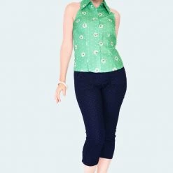 Ghouls Just Wanna Have Sun VOODOO VIXEN CHERIE DAISY POLKA DOT SLEEVELESS BLOUSE 11 Ghouls Just Wanna Have Sun VOODOO VIXEN CHERIE DAISY POLKA DOT SLEEVELESS BLOUSE