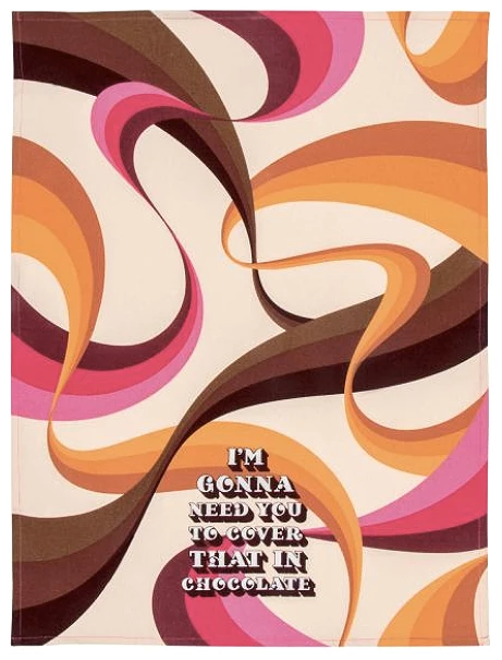 Blue Q Homewares COVER IN CHOCOLATE DISH TOWEL 4 Blue Q Homewares COVER IN CHOCOLATE DISH TOWEL