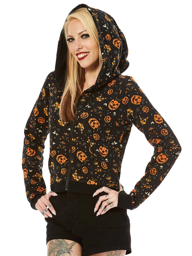 Shop Sour+Plus SOURPUSS CLASSIC HALLOWEEN CROPPED HOODIE 3 Shop Sour+Plus SOURPUSS CLASSIC HALLOWEEN CROPPED HOODIE
