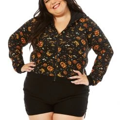 Shop Sour+Plus SOURPUSS CLASSIC HALLOWEEN CROPPED HOODIE 9 Shop Sour+Plus SOURPUSS CLASSIC HALLOWEEN CROPPED HOODIE