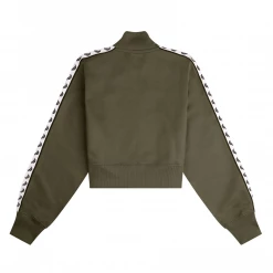 What's New FRED PERRY CROPPED TAPED TRACK JACKET MILITARY GREEN 10 What's New FRED PERRY CROPPED TAPED TRACK JACKET MILITARY GREEN