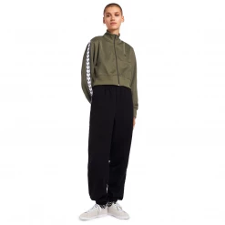 What's New FRED PERRY CROPPED TAPED TRACK JACKET MILITARY GREEN 11 What's New FRED PERRY CROPPED TAPED TRACK JACKET MILITARY GREEN