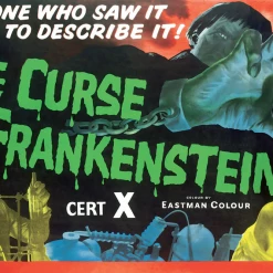 None Back In Stock HAMMER FILMS CURSE OF FRANKENSTEIN POSTER