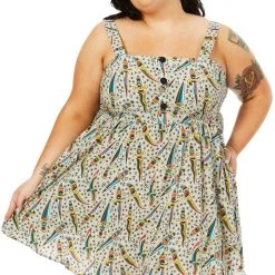SOURPUSS DAGGERS GAUZY DRESS
