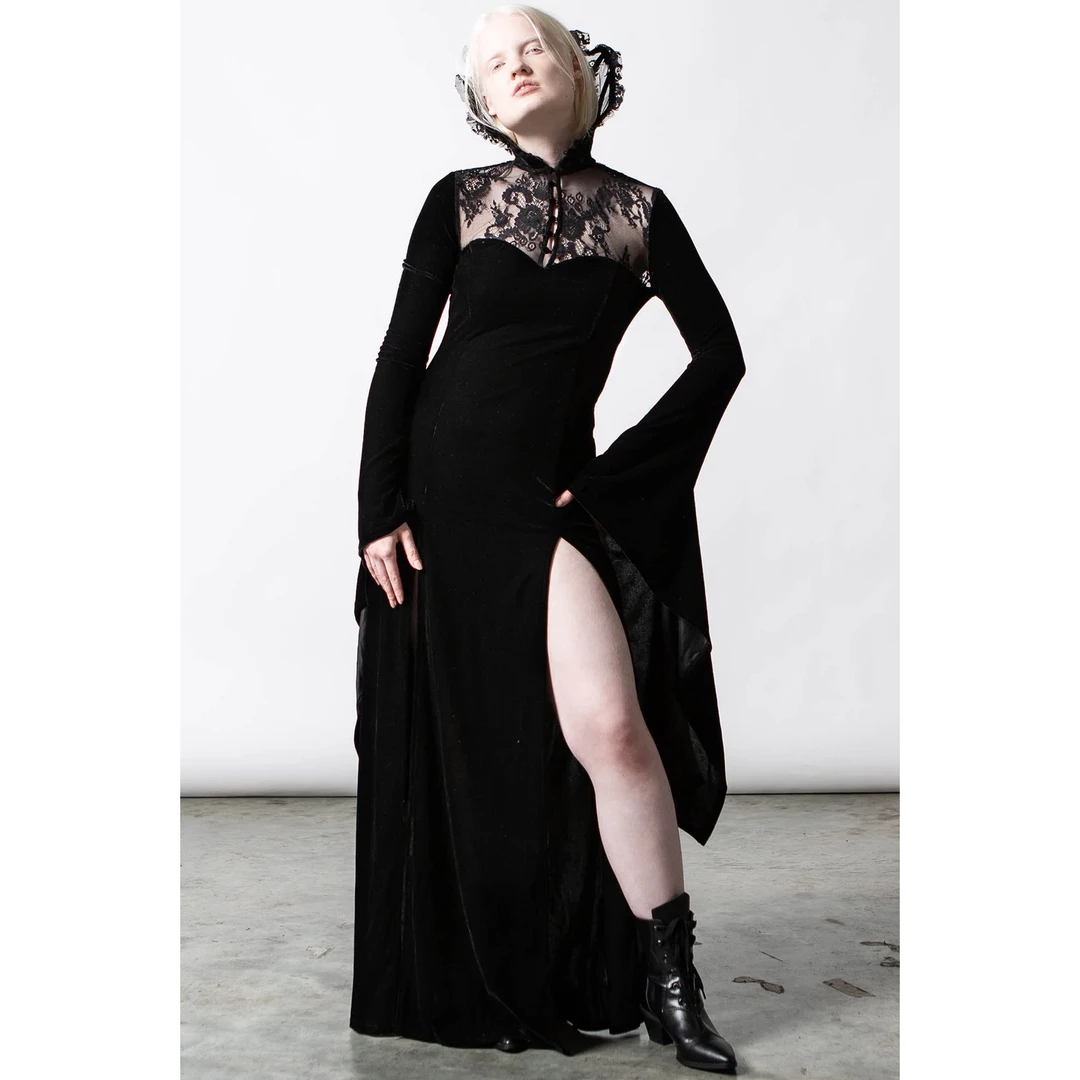 KILLSTAR DAWN MAXI DRESS BLACK 3 KILLSTAR DAWN MAXI DRESS BLACK