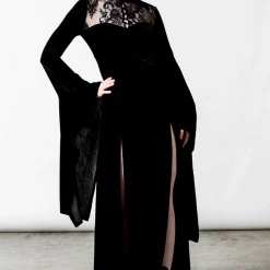 KILLSTAR DAWN MAXI DRESS BLACK 10 KILLSTAR DAWN MAXI DRESS BLACK