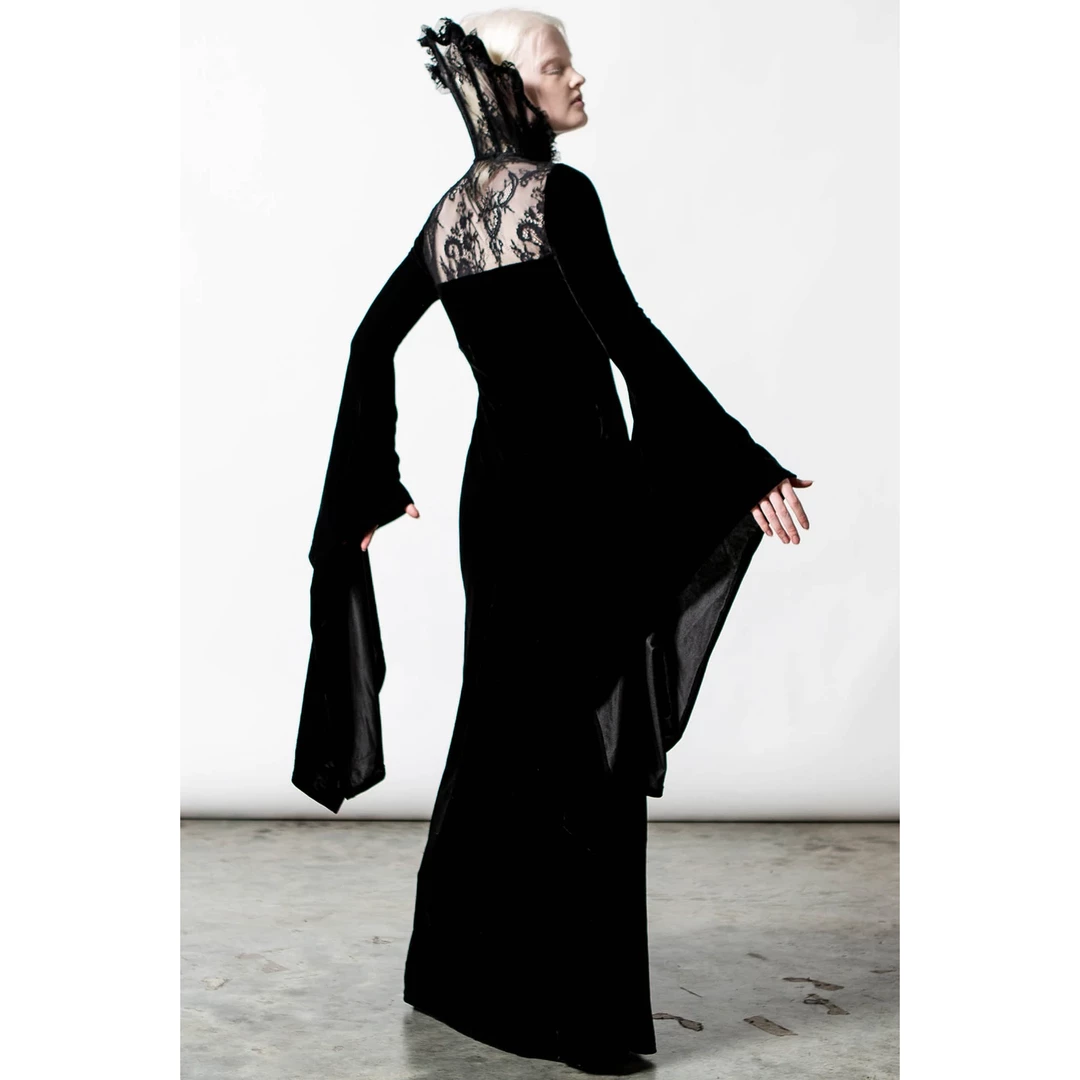 KILLSTAR DAWN MAXI DRESS BLACK 4 KILLSTAR DAWN MAXI DRESS BLACK