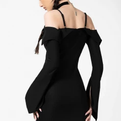 KILLSTAR DEMELZA BARDOT ZIP DRESS Shop Sour+Plus