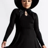 KILLSTAR ELISSABAT COLLAR DRESS Shop Sour+Plus