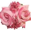Lady Luck's Boutique Accessories LADY LUCK’S BOUTIQUE ELLEN DOUBLE ROSES WITH BERRIES HAIR CLIP LIGHT PINK