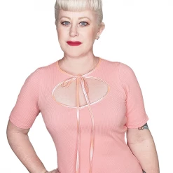 OBLONG BOX SHOP EVELYN TIE TOP PINK