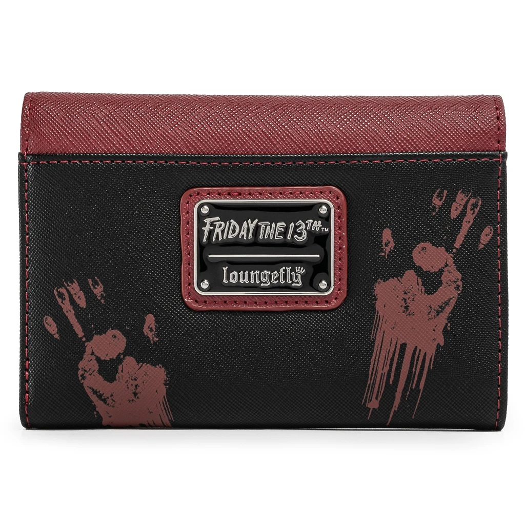 LOUNGEFLY FRIDAY THE 13TH JASON MASK TRIFOLD WALLET 4 LOUNGEFLY FRIDAY THE 13TH JASON MASK TRIFOLD WALLET