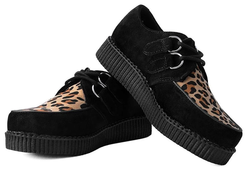 T.U.K. VIVA II LOW CREEPER BLACK/LEO 6 T.U.K. VIVA II LOW CREEPER BLACK/LEO