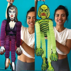 Homewares RETRO A GO GO PARTY KILLERS DECORATIONS FISH FACE & VAMPYRE GIRL