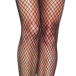 None FISHNETS WITH VELVET CAGE STRAP LACE PANTY