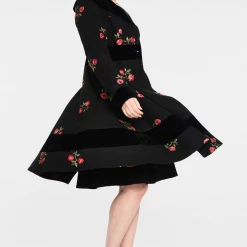 VOODOO VIXEN FLO FLORAL FLOCKED COAT 9 VOODOO VIXEN FLO FLORAL FLOCKED COAT