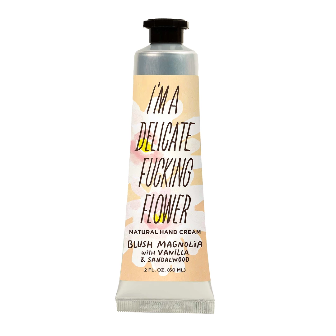 Blue Q What's New I'M A DELICATE F*CKING FLOWER HAND CREAM MAGNOLIA 3 Blue Q What's New I'M A DELICATE F*CKING FLOWER HAND CREAM MAGNOLIA