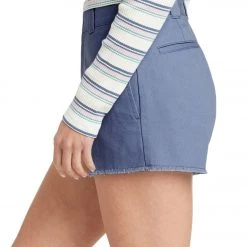 DICKIES GIRL FRAYED WORK SHORTS WASHED NAVY