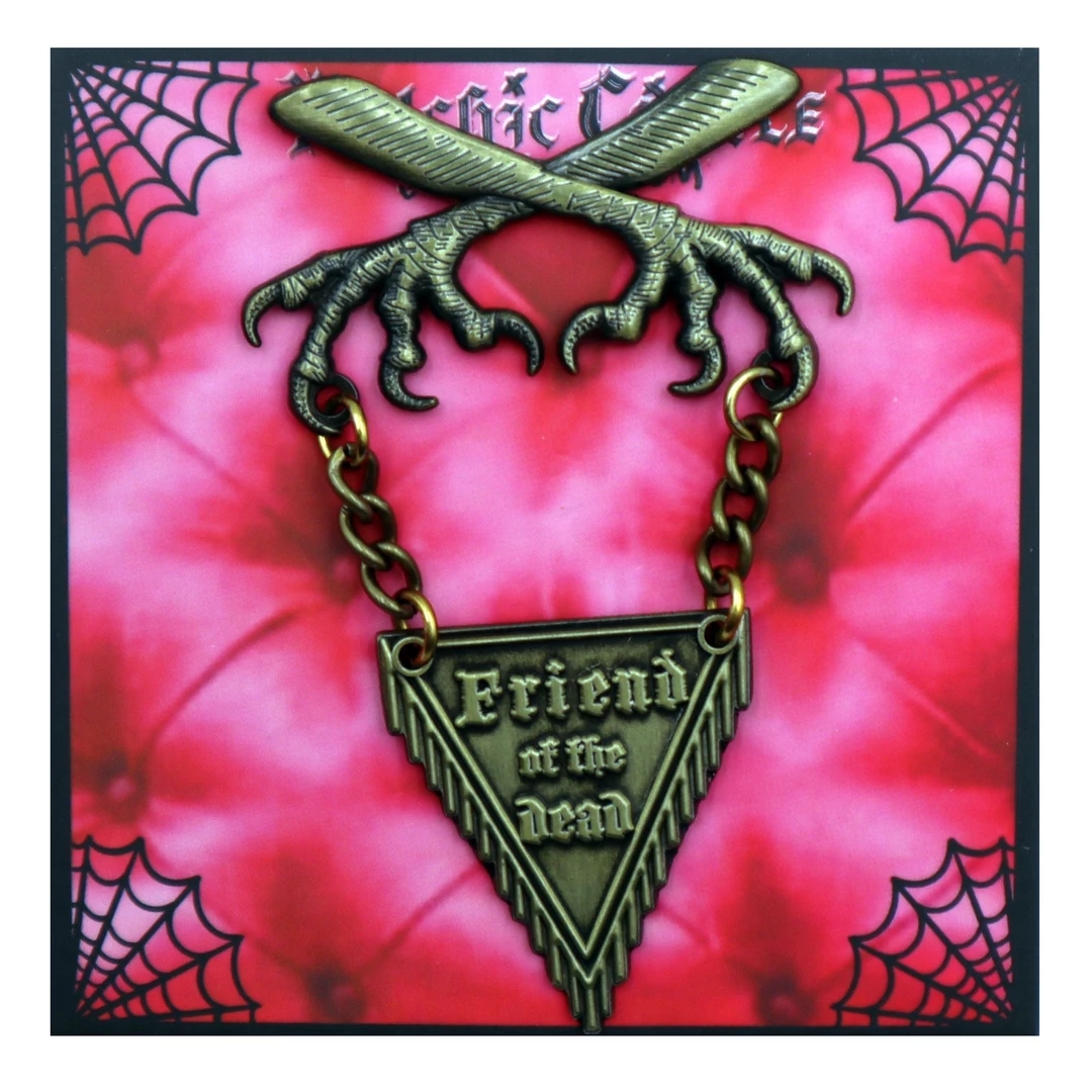 Accessories PSYCHIC CIRCLE ODDITIES FRIEND OF THE DEAD MEDAL PIN 3 Accessories PSYCHIC CIRCLE ODDITIES FRIEND OF THE DEAD MEDAL PIN