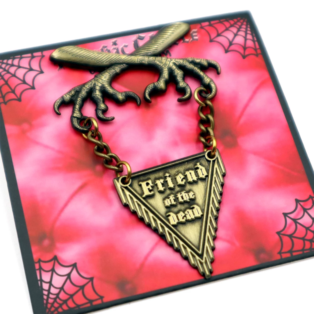 Accessories PSYCHIC CIRCLE ODDITIES FRIEND OF THE DEAD MEDAL PIN 5 Accessories PSYCHIC CIRCLE ODDITIES FRIEND OF THE DEAD MEDAL PIN