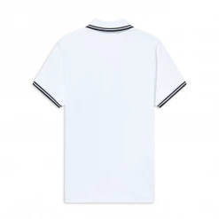 What's New FRED PERRY GIRLS TWIN TIPPED POLO WHT