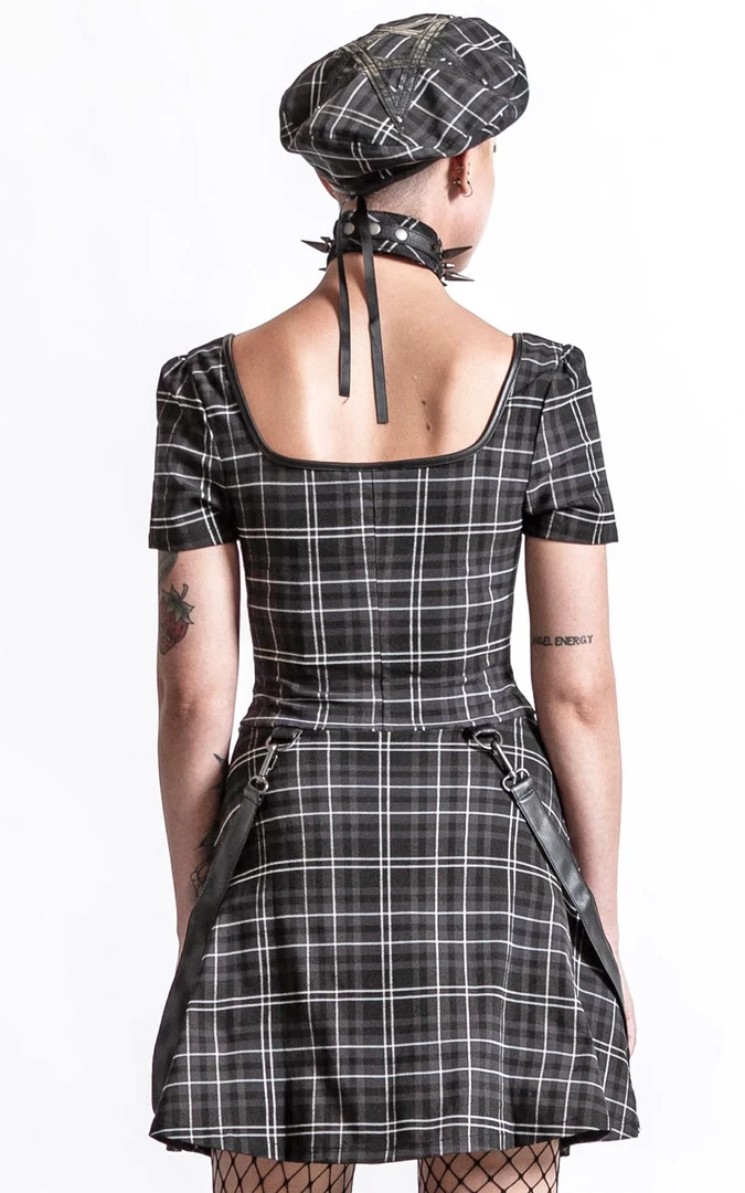 KILLSTAR GRAVE REBELLION DRESS ASH TARTAN Shop Sour+Plus 4 KILLSTAR GRAVE REBELLION DRESS ASH TARTAN Shop Sour+Plus