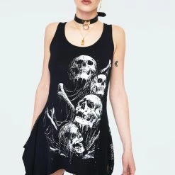 JAWBREAKER GRAVEYARD SKULLS MESH-BACK TANK TOP Apparel